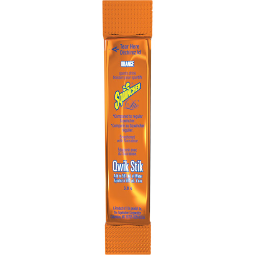 Sqwincher&reg; ZERO&reg; Qwik Stik Rehydration Drink, Powder, Orange NRZ Safety Inc.