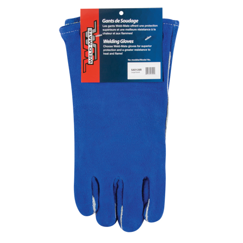 Gants de soudage &agrave; pouce & paume doubles, Cuir de vache refendu, Taille Grand NRZ Safety Inc.