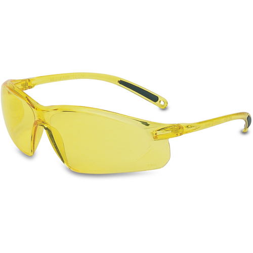 Lunettes de s&eacute;curit&eacute; Uvex s&eacute;rie A700, Lentille Ambr&eacute;e, Anti-&eacute;gratignures, R&eacute;pond ou surpasse la norme CSA Z94.3 NRZ Safety Inc.