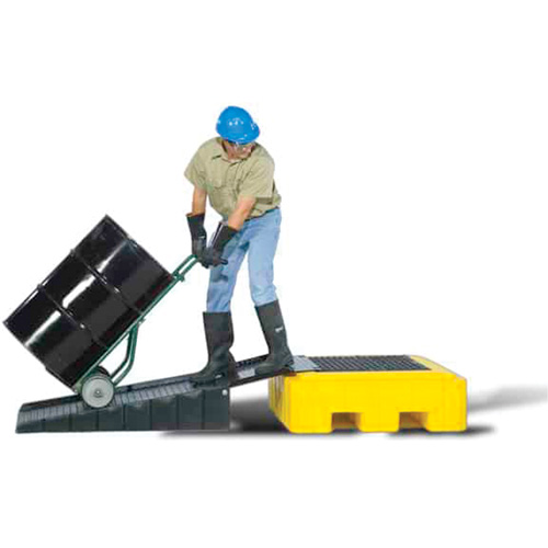 Spill Pallet Plus with Drain, 62 US gal. Spill Capacity, 40" x 40" x 12" NRZ Safety Inc.