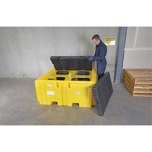 IBC Spill Pallet Plus&reg; With Drain, 365 US gal. Spill Capacity, 62" x 62" x 28" NRZ Safety Inc.