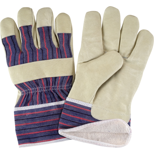 Comfort Winter-Lined Work Gloves, Large, Grain Pigskin Palm, Cotton Fleece Inner Lining NRZ Safety Inc.