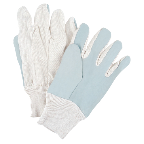 Gants de travail de premi&egrave;re qualit&eacute;, Grand, Paume en Cuir de vache refendu NRZ Safety Inc.