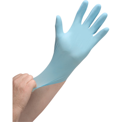 Puncture-Resistant Medical-Grade Disposable Gloves, Medium, Nitrile, 4.5-mil, Powder-Free, Blue, Class 2 NRZ Safety Inc.