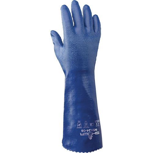 NSK24 Nitri-Solve Knit-Lined Gloves, Size Medium/9, 14" L, Nitrile, Interlock Inner Lining, 24-mil NRZ Safety Inc.