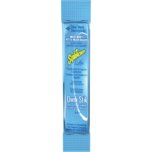 Sqwincher&reg; Boisson de r&eacute;hydratation ZERO Qwik Stik, Poudre, M&eacute;lange de baies NRZ Safety Inc.