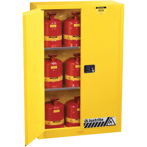 Armoires Sure-Grip EX pour produits inflammables, 45 gal., 2 Porte(s), 43" La x 65" h x 18" p NRZ Safety Inc.