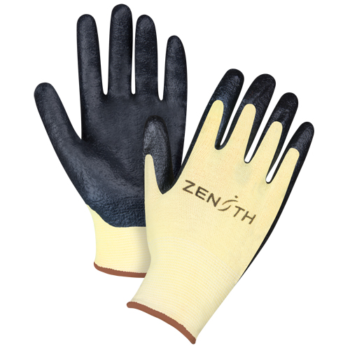 Gants r&eacute;sistants &agrave; la coupe avec prise sup&eacute;rieure, Taille Grand/9, Calibre 13, Rev&ecirc;tement Mousse de nitrile, Enveloppe en Aramide, ANSI/ISEA 105 niveau 3/EN 388 niveau 5 NRZ Safety Inc.