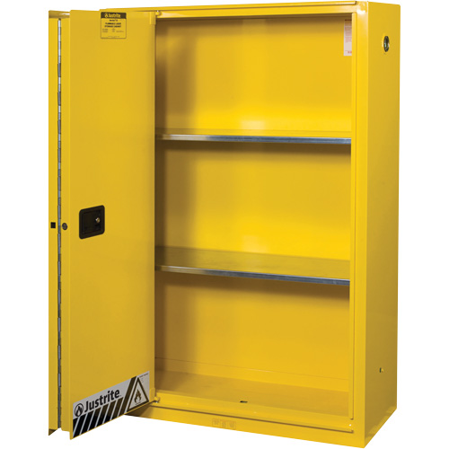 Sure-Grip&reg; Ex Flammable Storage Cabinets, 45 gal., 1 Door, 43" W x 65" H x 18" D NRZ Safety Inc.