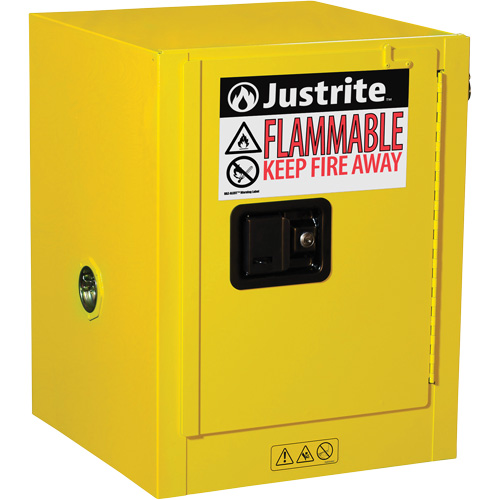 Sure-Grip&reg; EX Countertop Flammable Safety Cabinet, 4 gal., 1 Door, 17" W x 22" H x 17" D NRZ Safety Inc.