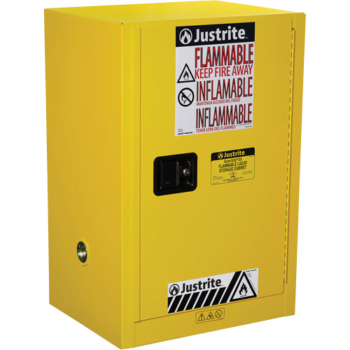 Armoire de s&eacute;curit&eacute; compacte pour produits inflammables EX Sure-Grip, 12 gal., 1 Porte(s), 23,25" La x 35" h x 18" p NRZ Safety Inc.