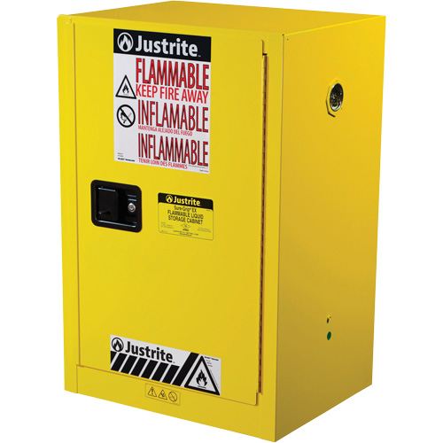 Armoire de s&eacute;curit&eacute; compacte pour produits inflammables EX Sure-Grip, 12 gal., 1 Porte(s), 23,25" La x 35" h x 18" p NRZ Safety Inc.