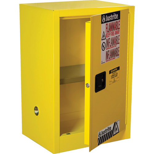 Armoire de s&eacute;curit&eacute; compacte pour produits inflammables EX Sure-Grip, 12 gal., 1 Porte(s), 23,25" La x 35" h x 18" p NRZ Safety Inc.