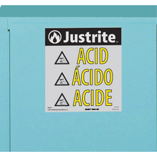 Armoires de s&eacute;curit&eacute; pour acides & produits corrosifs avec doublure ChemCor, 22 gal., 35" x 35" x 22" NRZ Safety Inc.