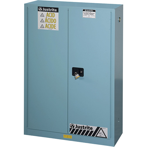 ChemCor&reg; Lined Acid/Corrosive Storage Cabinets, 45 gal., 43" x 65" x 18" NRZ Safety Inc.