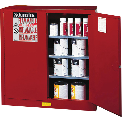Armoire de s&eacute;curit&eacute; pour la peinture et les encres combustibles EX Sure-Grip, 40 gal., 3 tablettes NRZ Safety Inc.