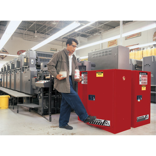 Armoire de s&eacute;curit&eacute; pour la peinture et les encres combustibles EX Sure-Grip, 40 gal., 3 tablettes NRZ Safety Inc.