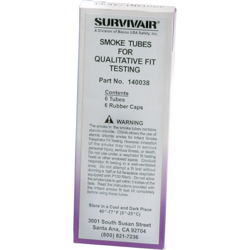Fit Test Kits - Replacement Tubes, Qualitative, Smoke Testing Solution NRZ Safety Inc.