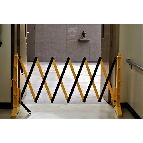 Xpandit Barricade, 36" H x 11.5' L, Black/Yellow NRZ Safety Inc.