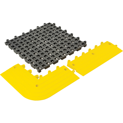 Tapis Ergodeck tout usage No 564 & No 566, PVC, 1-1/2' la c, 1-1/2' lo, 7/8" &eacute;paisseur, Charbon NRZ Safety Inc.