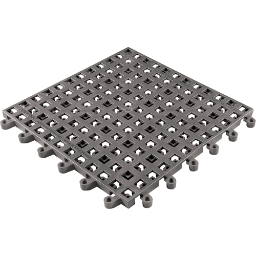 Tapis Ergodeck tout usage No 564 & No 566, PVC, 1-1/2' la c, 1-1/2' lo, 7/8" &eacute;paisseur, Charbon NRZ Safety Inc.