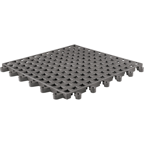 Tapis Ergodeck tout usage No 564 & No 566, PVC, 1-1/2' la c, 1-1/2' lo, 7/8" &eacute;paisseur, Charbon NRZ Safety Inc.