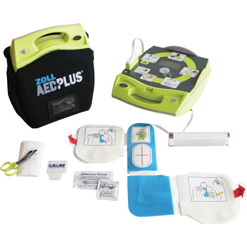 AED Plus&reg; Defibrillator, Semi-Automatic, French, Class 4 NRZ Safety Inc.