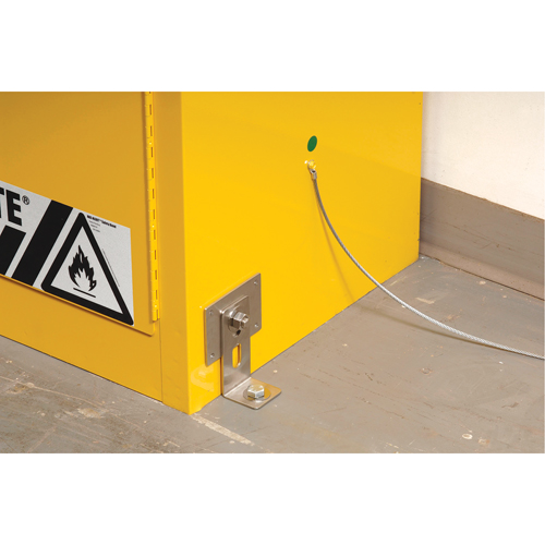 Seismic Bracket for Sure-Grip&reg; Ex Flammable Storage Cabinet NRZ Safety Inc.