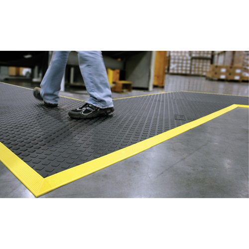 Rejuvenator Connect No. 502 Matting, Polyurethane, 3' W x 3' L, 5/8" Thick, Black NRZ Safety Inc.