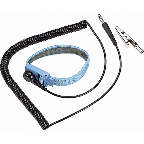 ESD 6' Coil Cord with Wrist Strap NRZ Safety Inc.