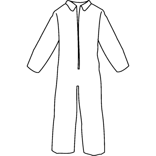 Pyrolon&reg; Plus 2 Disposable FR Coveralls, Small, Blue, FR Treated Fabric NRZ Safety Inc.