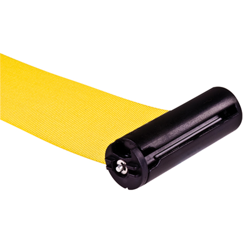 Poteau r&eacute;cepteur pour barri&egrave;res sur pieds pour le contr&ocirc;le des foules, Hauteur de 35", Jaune NRZ Safety Inc.