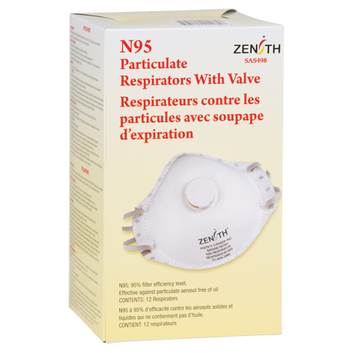 Respirateur contre les particules, N95, Certifi&eacute; NIOSH, Moyen/grand NRZ Safety Inc.
