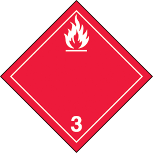 TDG Shipping Labels, Class 3, Flammable Liquids, Vinyl NRZ Safety Inc.