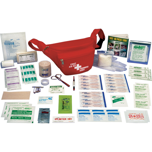 Trousses de premiers soins pour randonneur p&eacute;destre, Dispositif m&eacute;dical Classe 1, Sac en nylon NRZ Safety Inc.
