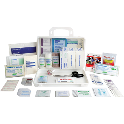 Trousses de premiers soins pour les sports, Dispositif m&eacute;dical Classe 1, Boîte en plastique NRZ Safety Inc.