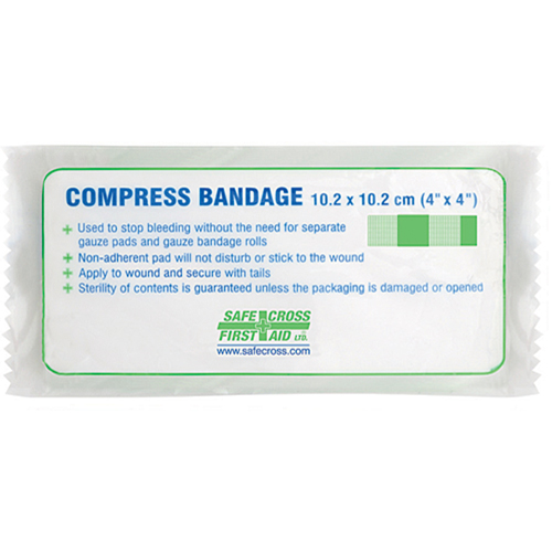 Compress (Pressure) Bandages - Sterile, 4-1/4" L x 3-1/2" W NRZ Safety Inc.