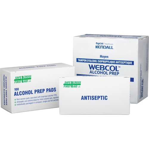 Tampons alcoolis&eacute;s, Serviette, Antiseptique NRZ Safety Inc.