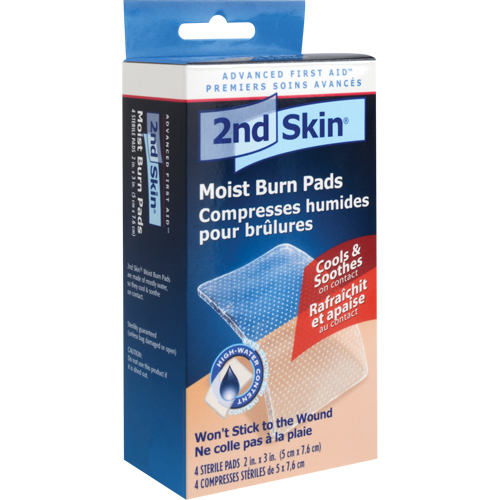 2nd Skin&reg; Moist Burn Pads, 2" x 3", Class 2 NRZ Safety Inc.