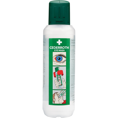 Cederroth Eyewash Solution, Full Bottle, 500 ml NRZ Safety Inc.