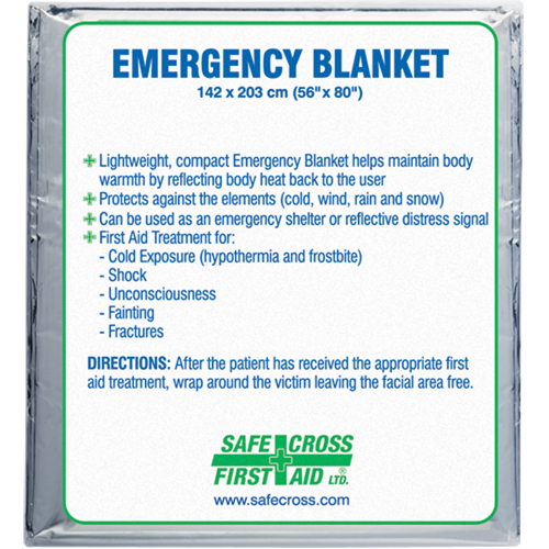 Rescue Foil Blankets, Aluminized Polyester NRZ Safety Inc.