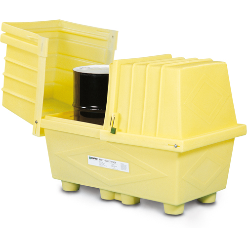 Poly-Safeypacks&reg; With Drain, 60.5" L x 37.25" W x 45.75" H, 1200 lbs. Load Capacity NRZ Safety Inc.