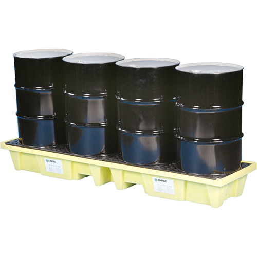 Low-Profile In-line Poly-Spillpallet 3000 Without Drain, 66 US gal. Spill Capacity, 98" x 25.2" x 12" NRZ Safety Inc.