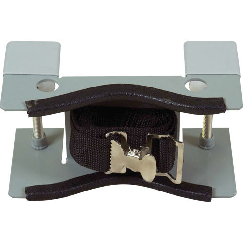 Support d'&eacute;tabli gris pour une bouteille NRZ Safety Inc.