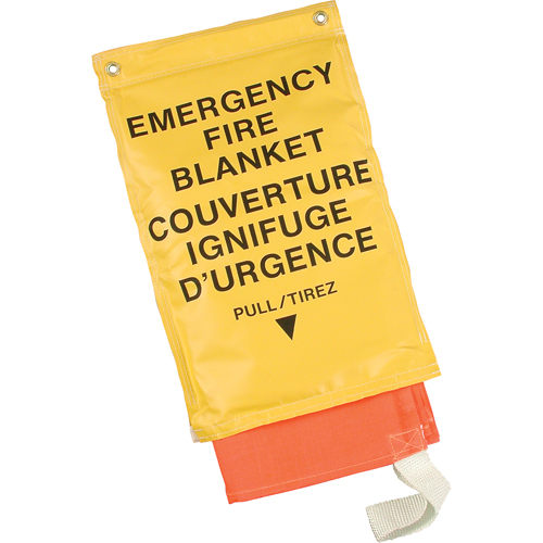 Emergency Fire Blankets, Fibreglass, 72"L x 72"W NRZ Safety Inc.