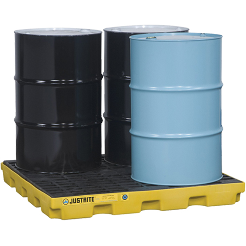 EcoPolyBlend Accumulation Centers, 49 US gal. Spill Capacity, 49" x 49" x 5.5" NRZ Safety Inc.