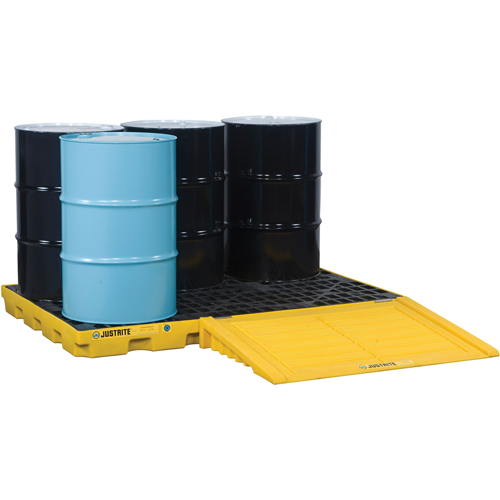 EcoPolyBlend Accumulation Centers, 73 US gal. Spill Capacity, 73" x 49" x 5.5" NRZ Safety Inc.