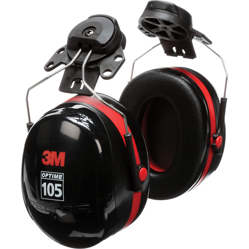 Serres-t&ecirc;tes de s&eacute;rie Peltor Optime 105, Fixation pour casque, 27 NRR dB NRZ Safety Inc.