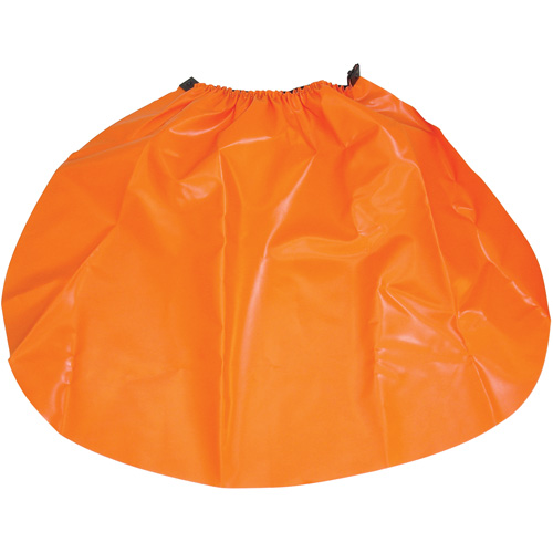 Hard Hat Rain Shield, One Size, Orange, Nylon/PVC NRZ Safety Inc.