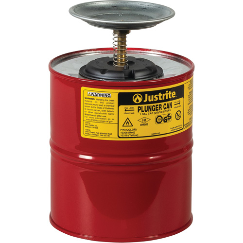 Plunger Cans, 1 US gal. Capacity NRZ Safety Inc.